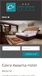 Mobile Screenshot of cakrakusumahotel.com